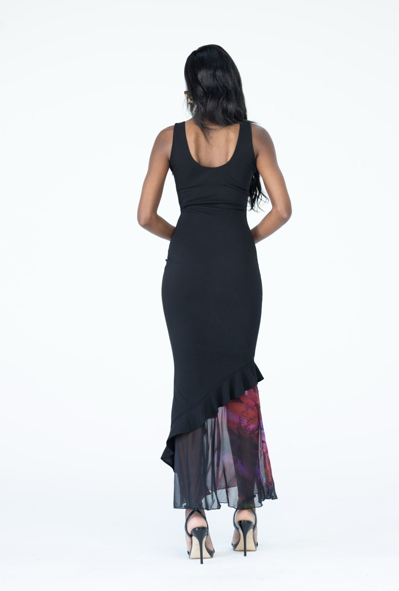 Zara Maxi dress - Midnight Orchids