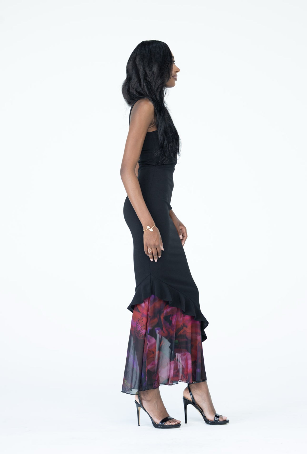 Zara Maxi dress - Midnight Orchids