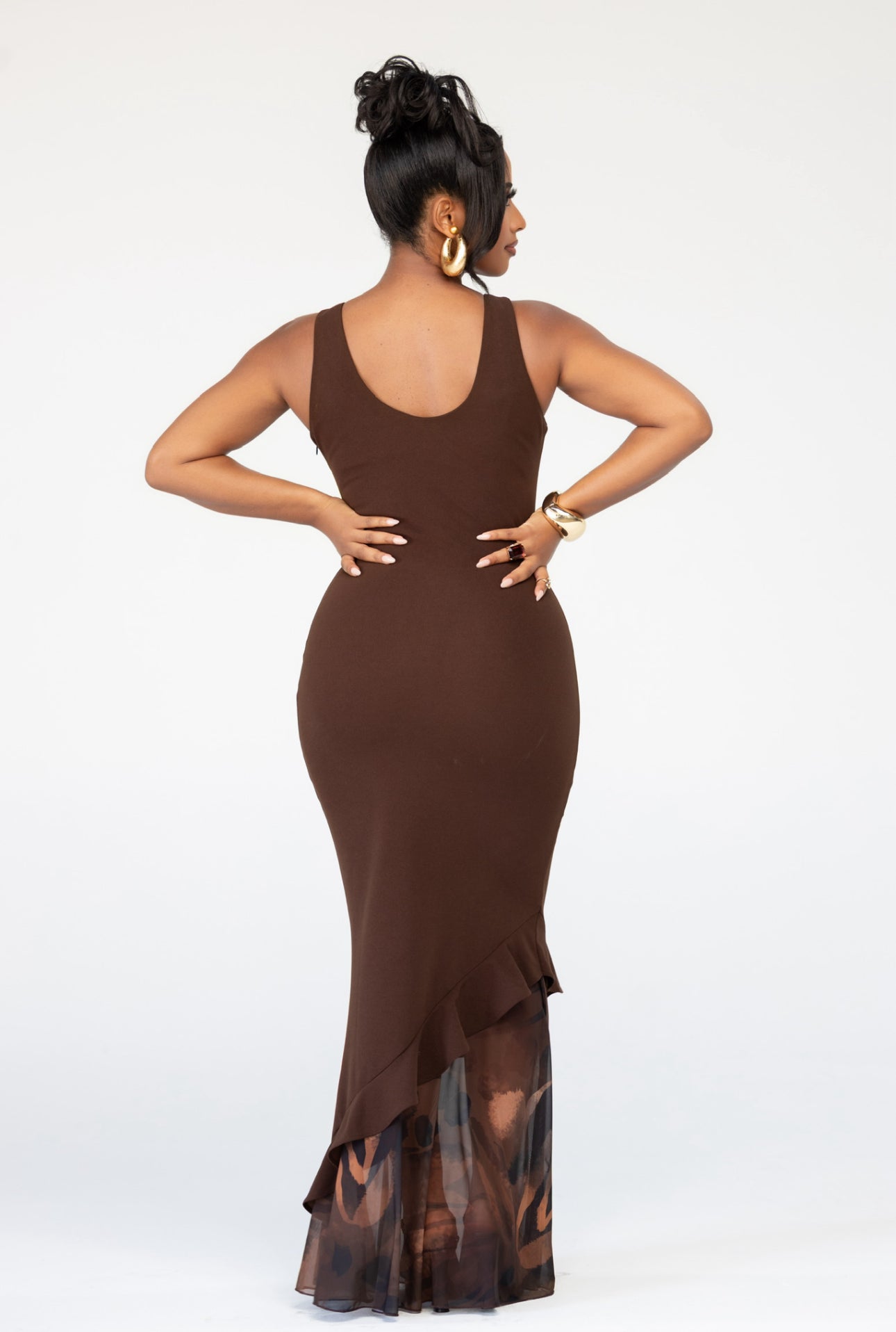Zara Maxi dress - Wild Mocha
