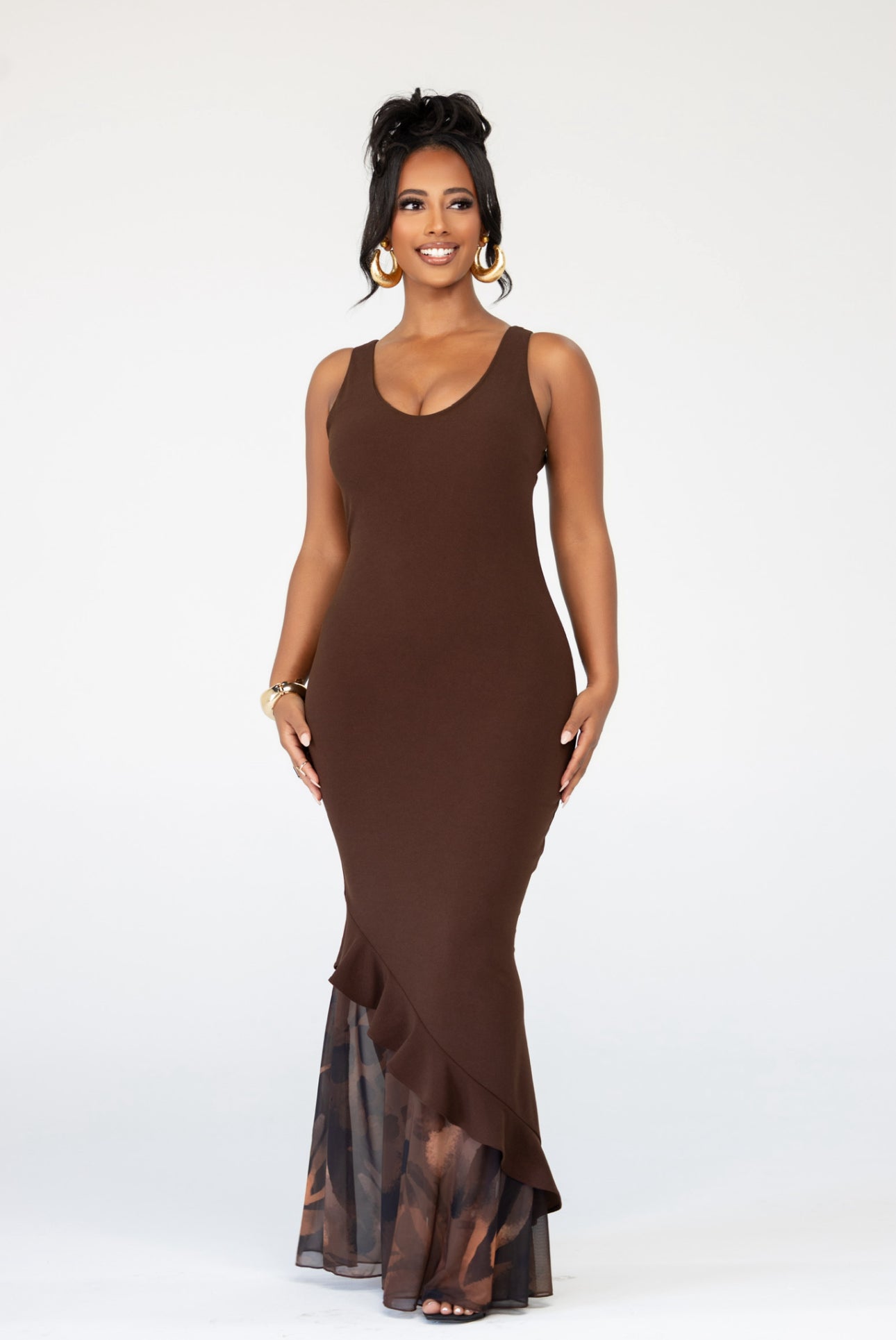 Zara Maxi dress - Wild Mocha
